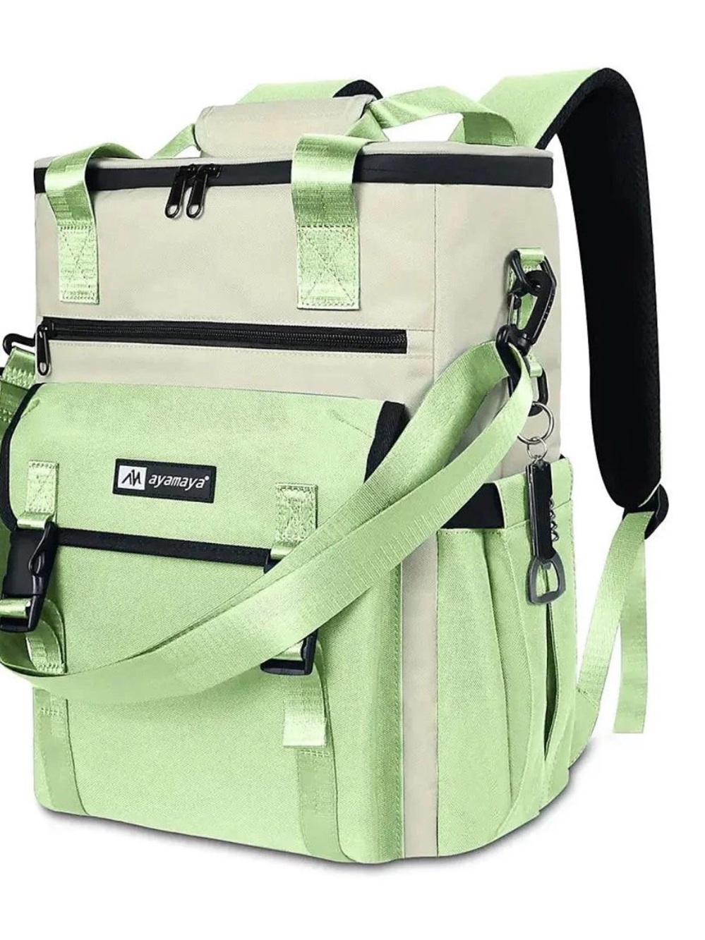 Light Green Two-Tone women’s wine cooler Backpack